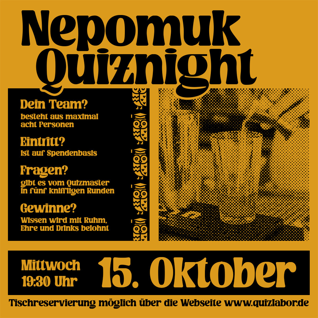 Nepomuk Quiznight #77 - Das Kneipenquiz in Plagwitz