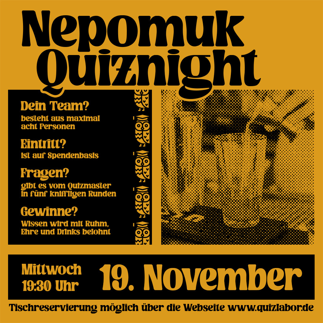 Nepomuk Quiznight #82 - Das Kneipenquiz in Plagwitz