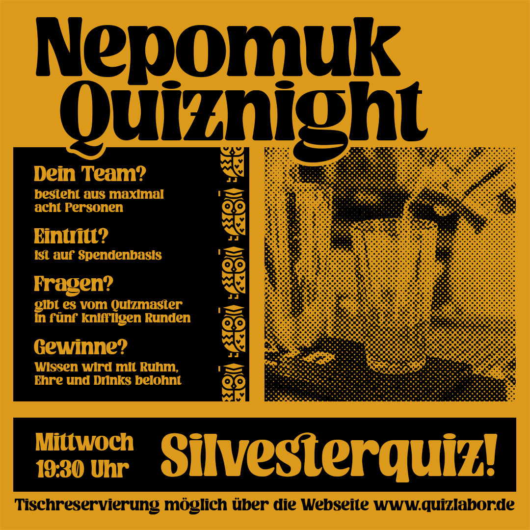 Nepomuk Quiznight #87 - Das Kneipenquiz in Plagwitz