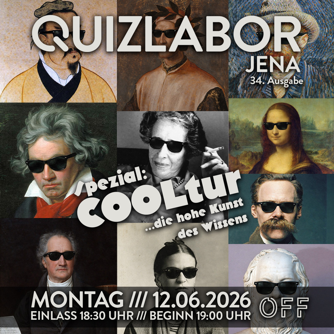 QUIZLABOR Jena #34 - Spezial: Cooltur - Die hohe Kunst des Wissens