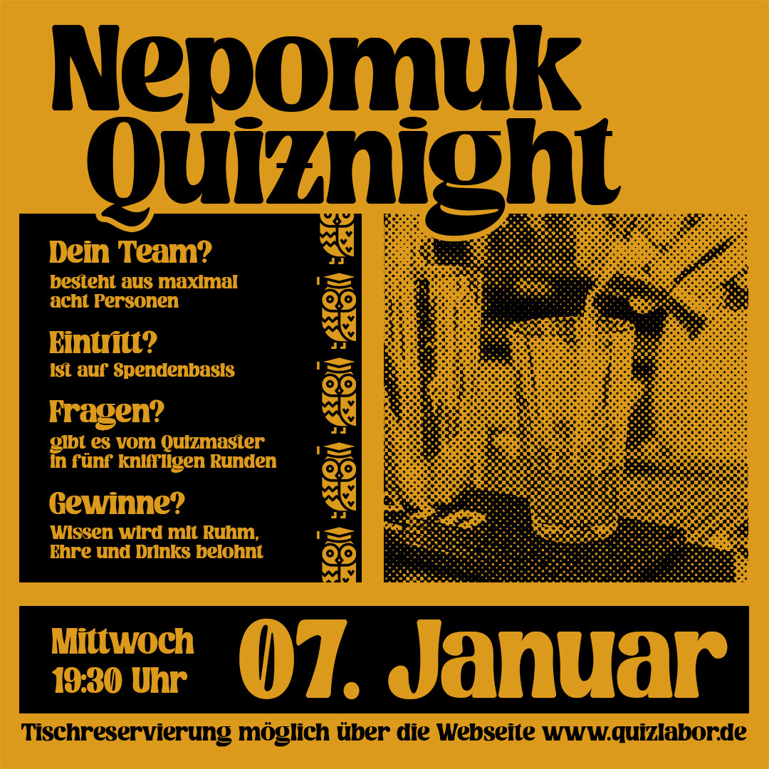 Nepomuk Quiznight #88 - Das Kneipenquiz in Plagwitz
