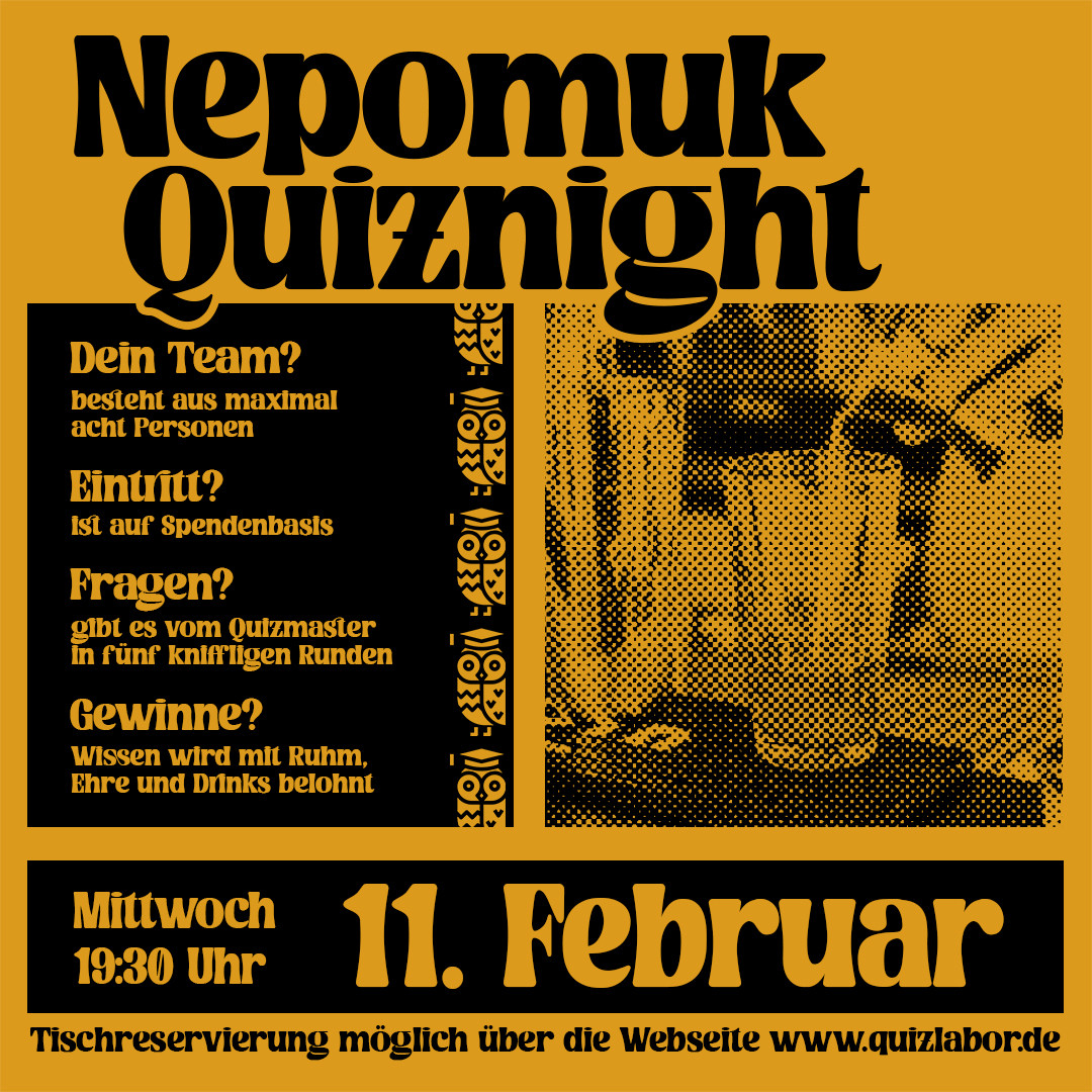 Nepomuk Quiznight #93 - Das Kneipenquiz in Plagwitz