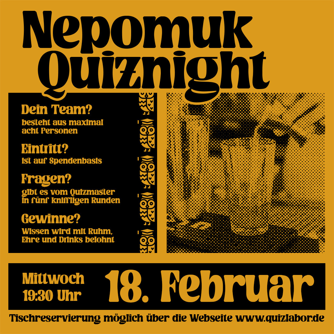 Nepomuk Quiznight #94 - Das Kneipenquiz in Plagwitz