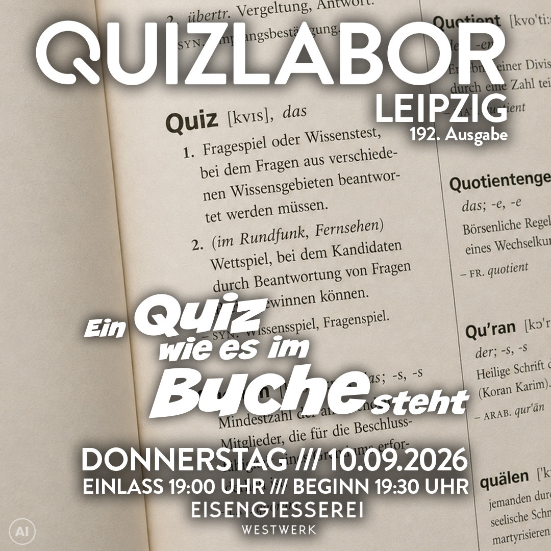 QUIZLABOR Leipzig #192 - Ein Quiz wie es im Buche steht