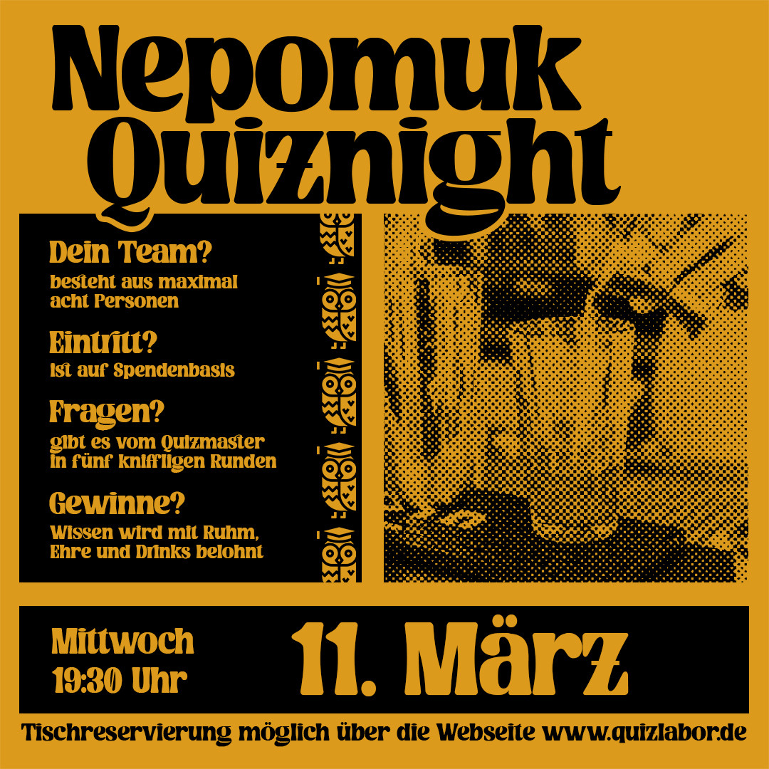 Nepomuk Quiznight #97 - Das Kneipenquiz in Plagwitz