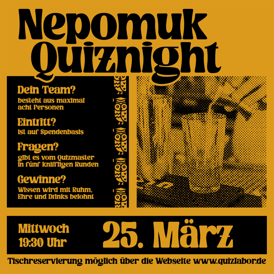 Nepomuk Quiznight #99 - Das Kneipenquiz in Plagwitz