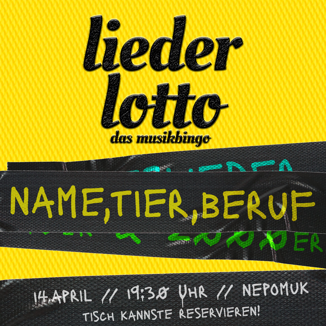 liederlotto. das musikbingo - Name, Tier, Beruf