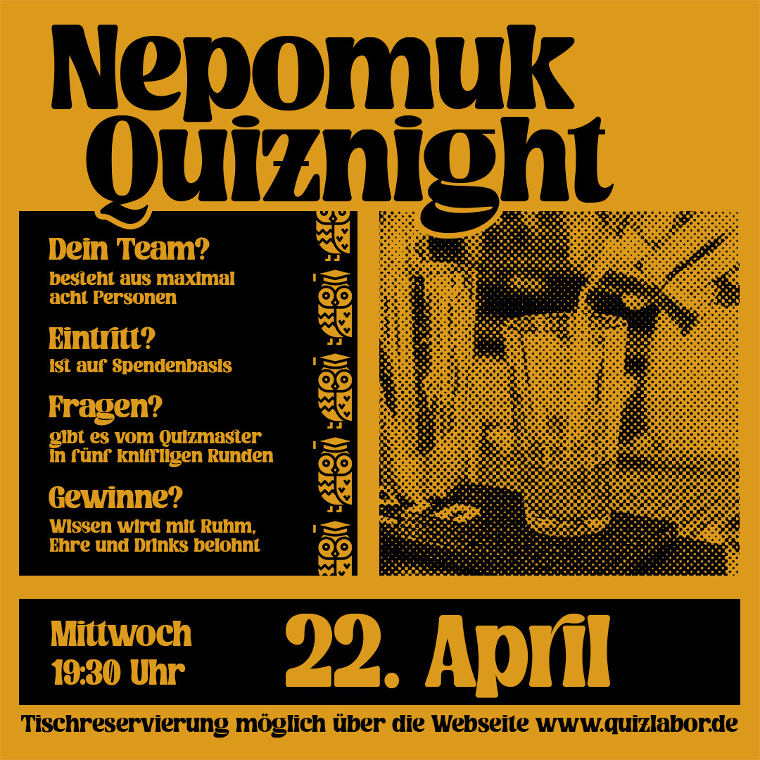 Nepomuk Quiznight #103 - Das Kneipenquiz in Plagwitz