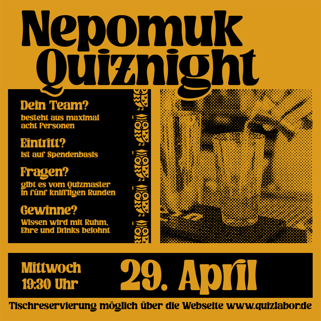 Nepomuk Quiznight #104 - Das Kneipenquiz in Plagwitz