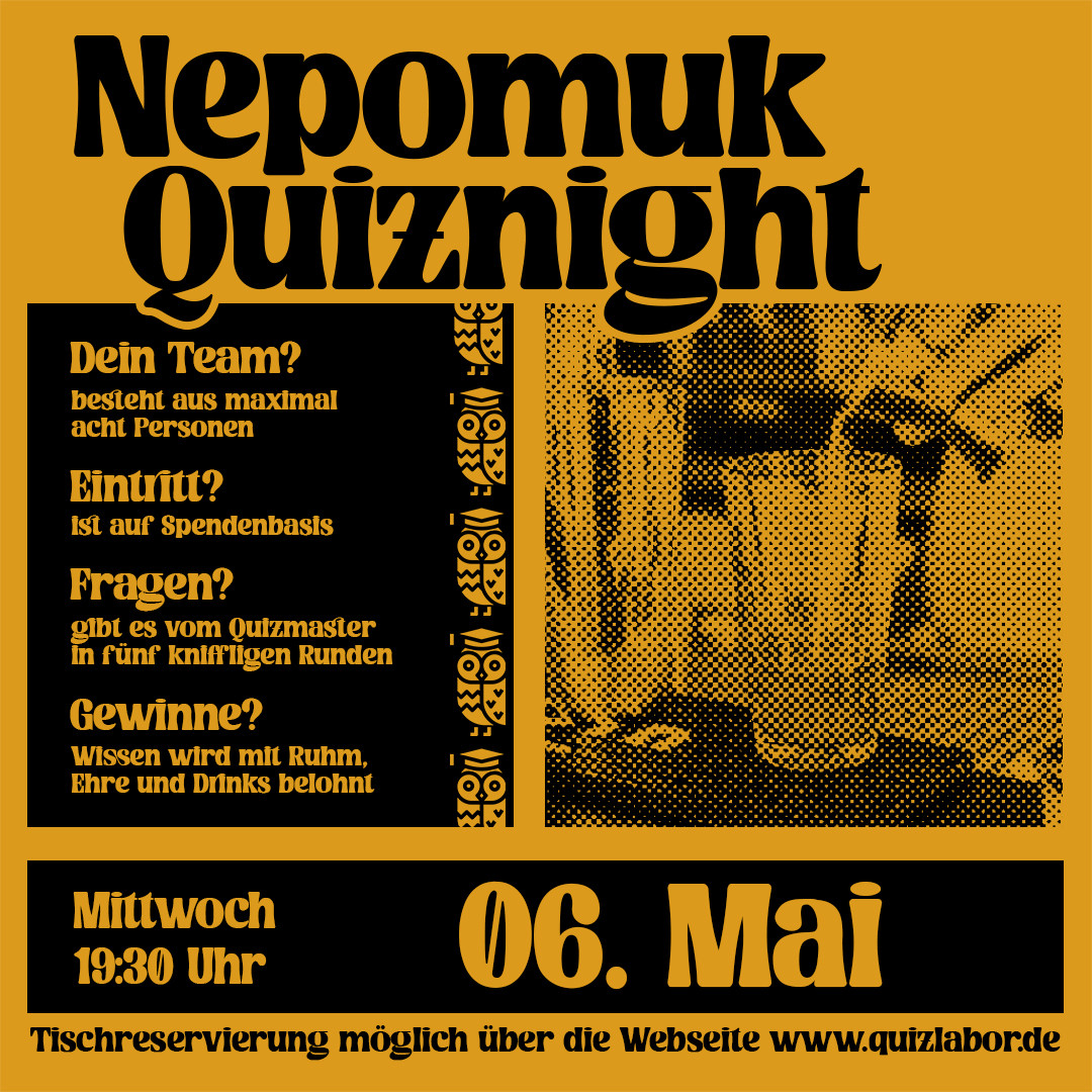 Nepomuk Quiznight #105 - Das Kneipenquiz in Plagwitz