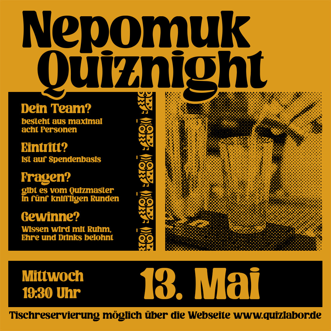 Nepomuk Quiznight #106 - Das Kneipenquiz in Plagwitz