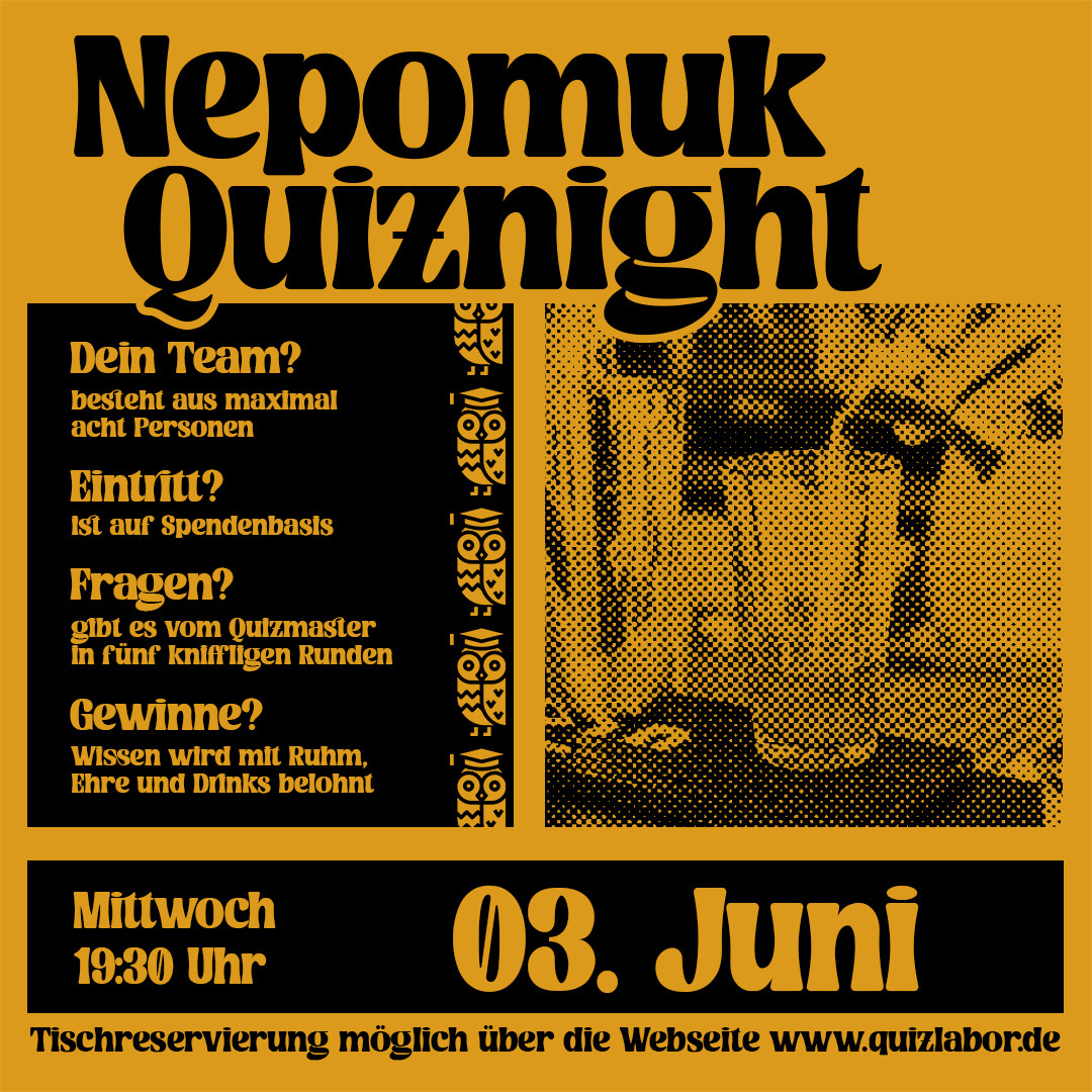 Nepomuk Quiznight #109 - Das Kneipenquiz in Plagwitz