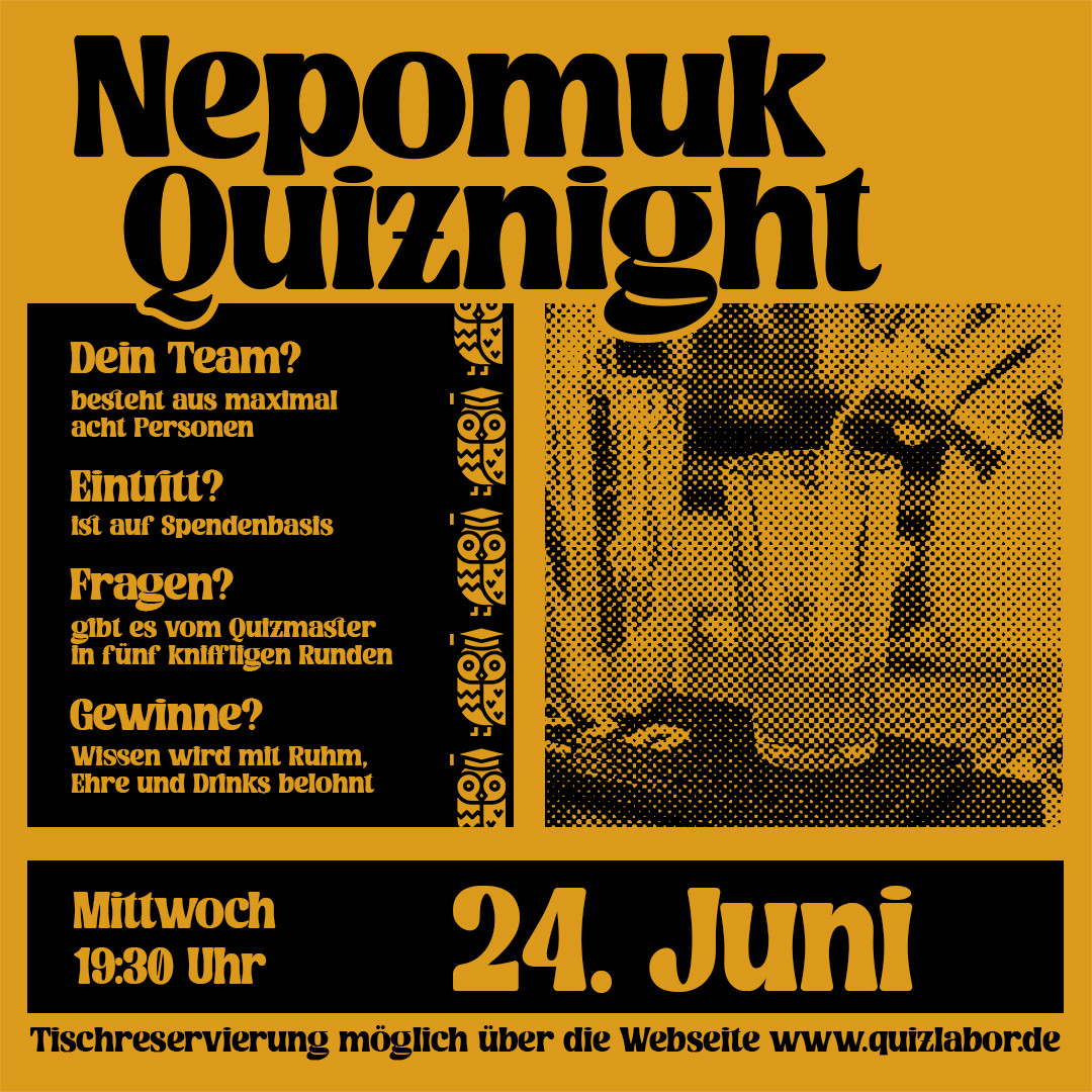 Nepomuk Quiznight #112 - Das Kneipenquiz in Plagwitz