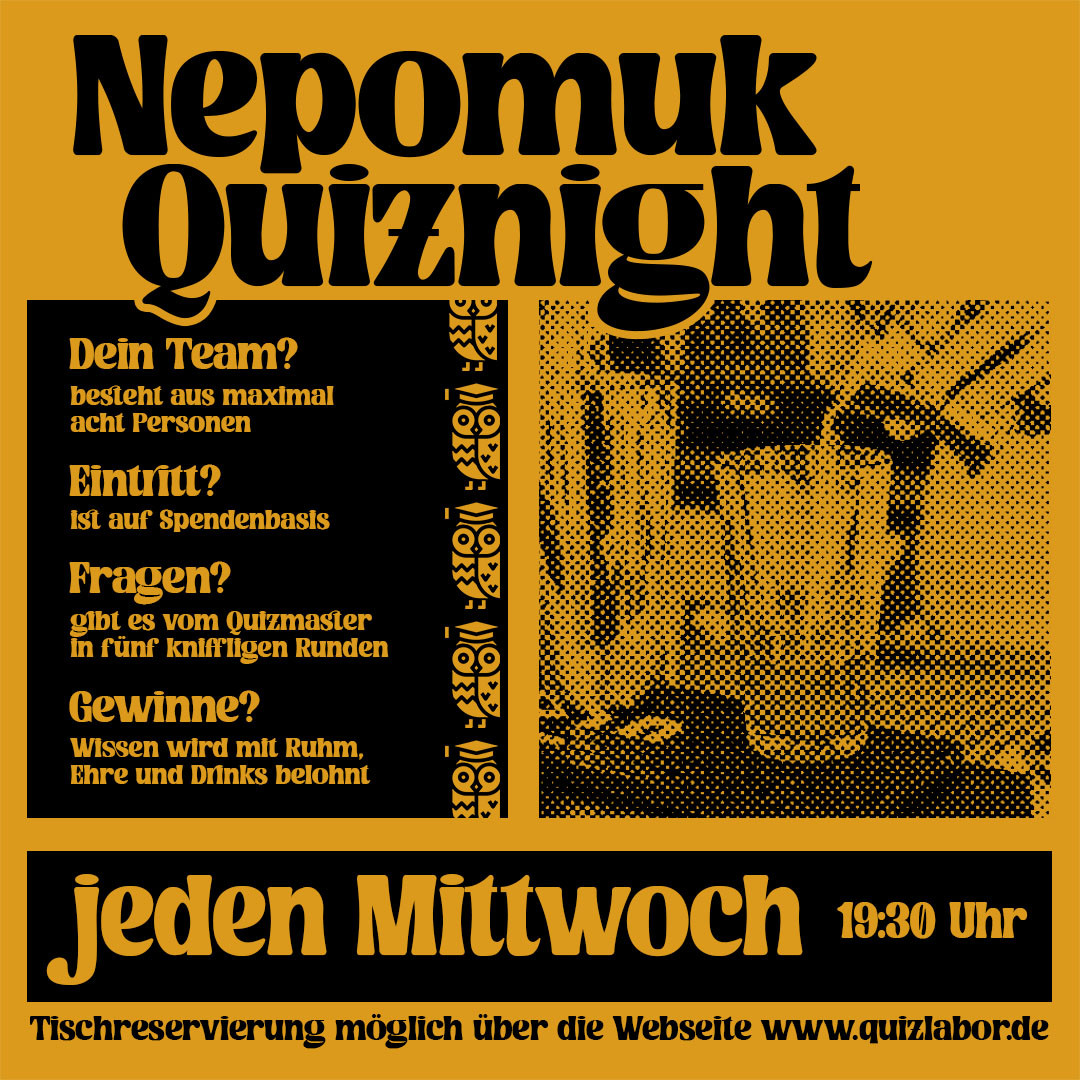 Nepomuk Quiznight #119 - Das Kneipenquiz in Plagwitz